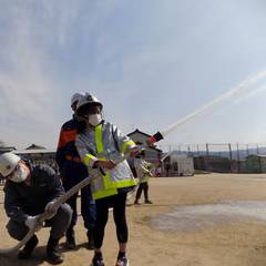 明治地区自主防災訓練の写真
