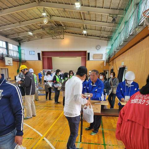 奈良市総合防災訓練 避難者受付訓練の写真