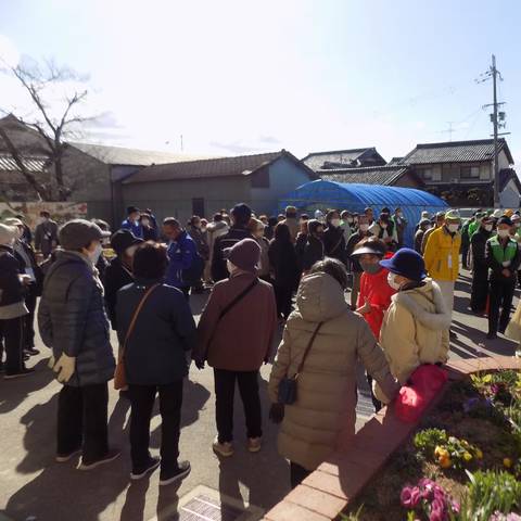 明治地区防災訓練(自主防災・防犯会)の写真