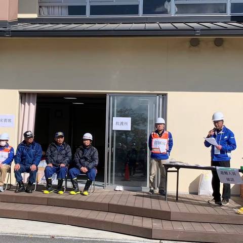 明治地区防災訓練の写真