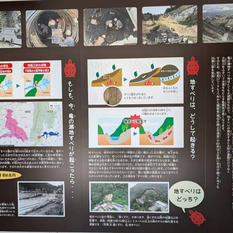 明治地区防災研修 亀の瀬地すべり歴史資料館の写真