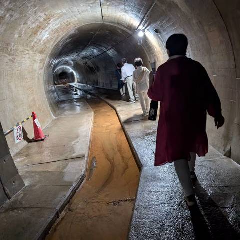 明治地区防災研修 亀の瀬地すべり歴史資料館の写真