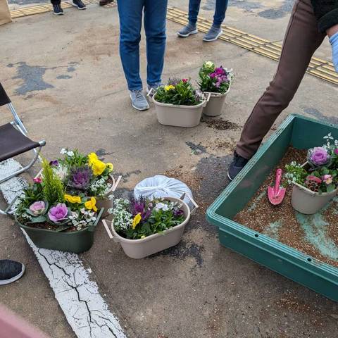 寄せ植え講習会の写真