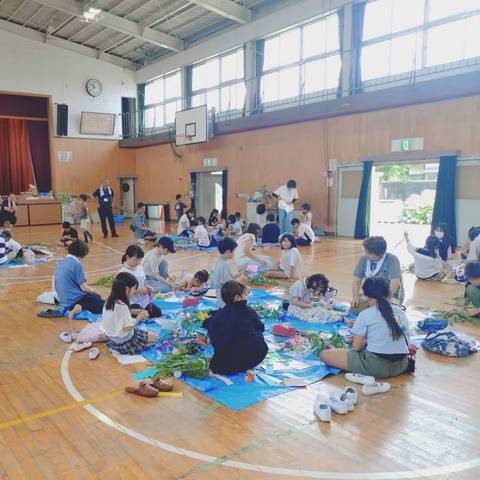 放課後子ども教室「星に願いを」七夕まつりの写真