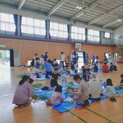 放課後子ども教室「星に願いを」七夕まつりの写真