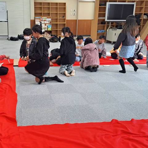 放課後子ども教室 お茶会とボッチャの写真